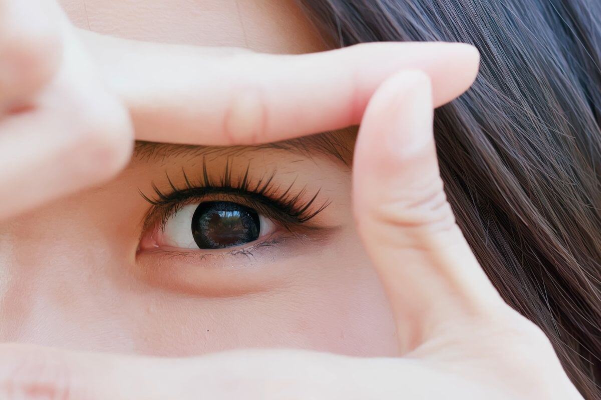Image of a woman with smiling eyes