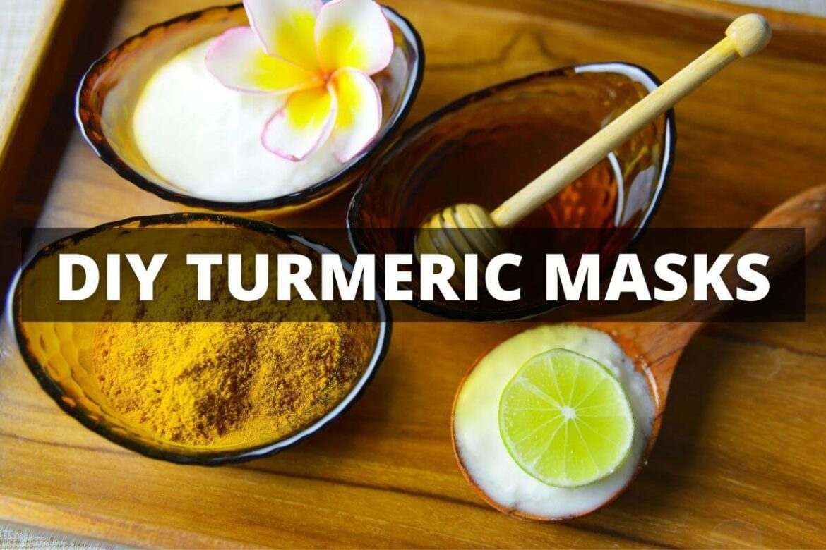 Turmeric, honey, lemon, and Yogurt for DIY face and body masks