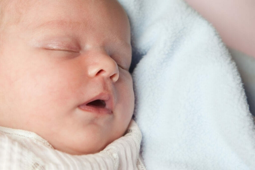 Image of a baby sleeping