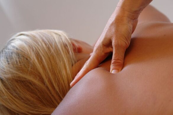 Tui-Na Chinese massage - employing acupressure at pressure point with fingers
