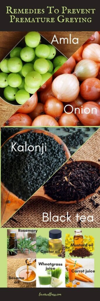 Remedies to prevent premature greying