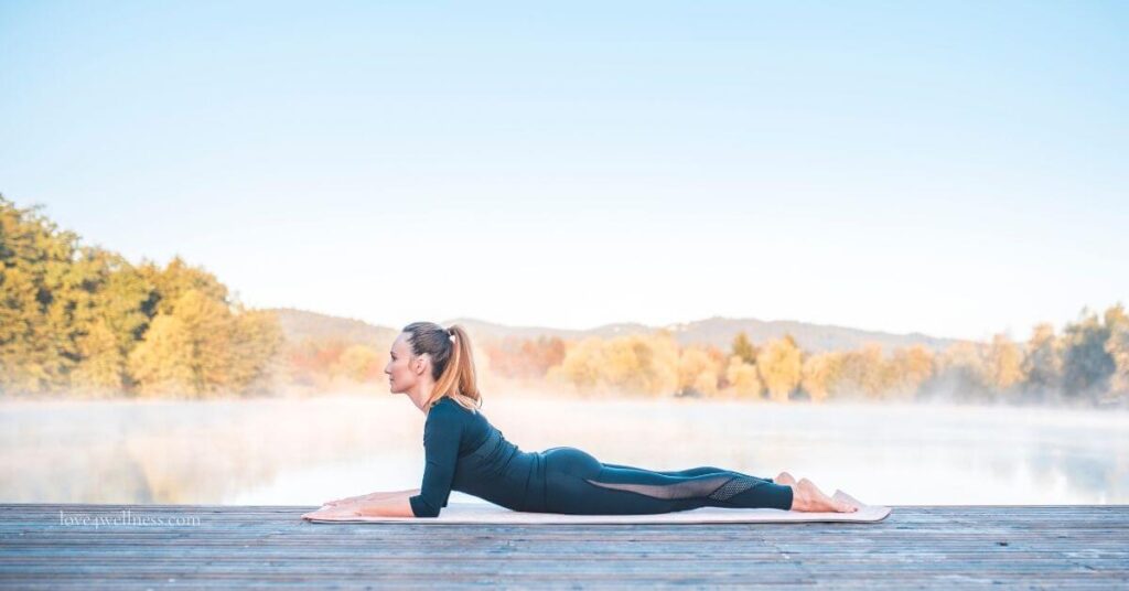 Sphinx Pose for neck and shoulder pain relief