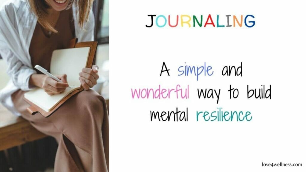 Journaling to build resilience