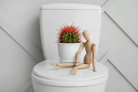 Painful hemorrhoids - illustration