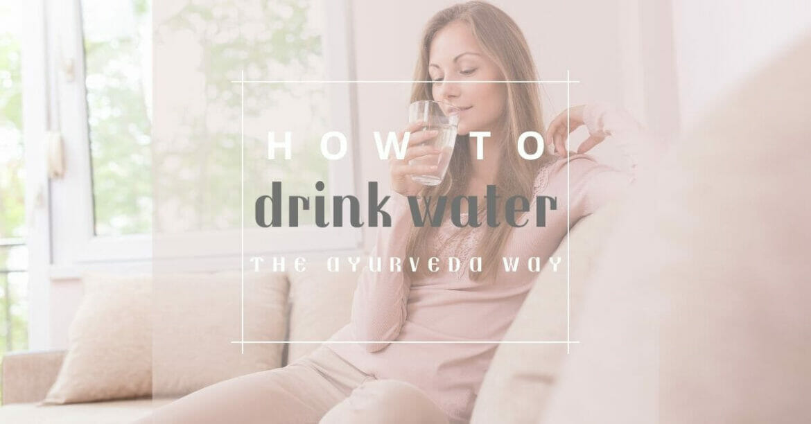 Image of a woman drinking water