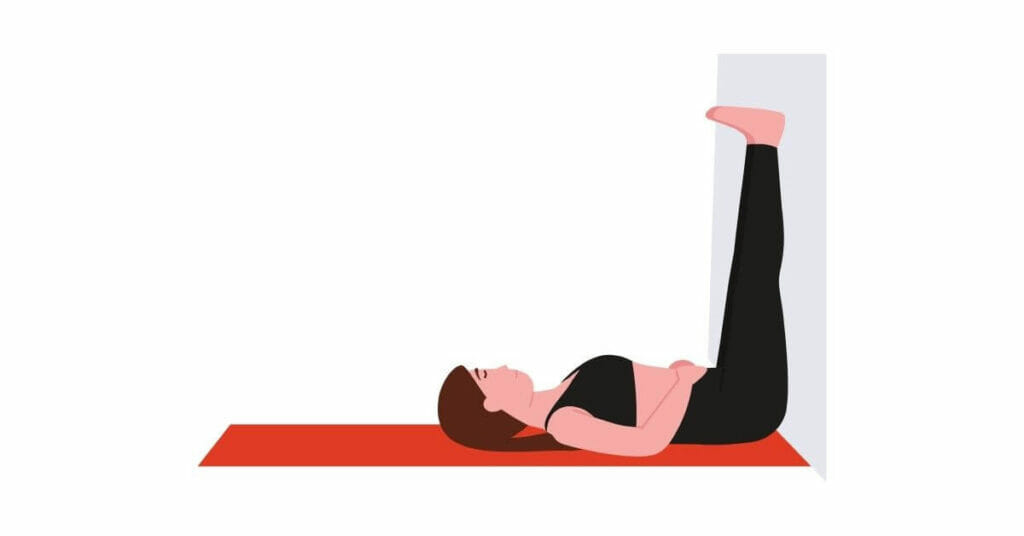 Legs up the wall pose