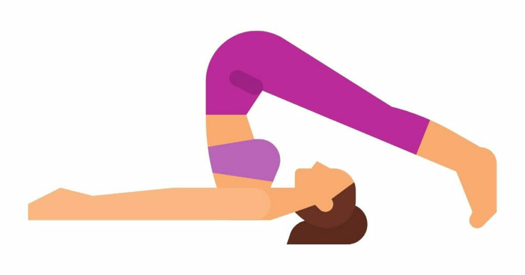 Halasana or plough pose