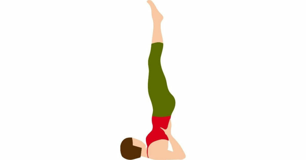 Sarvangasana or shoulderstand