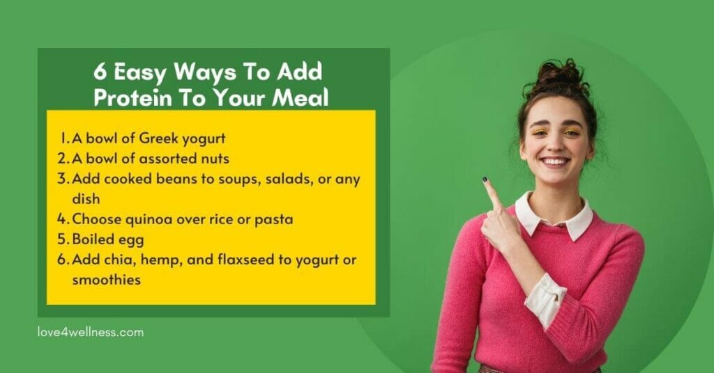 Infograhic: 6 easy ways to include protein to your mealac