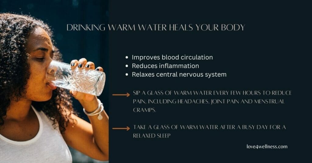 Infographic: Why warm water heals body
