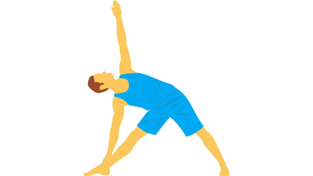 Triangle pose