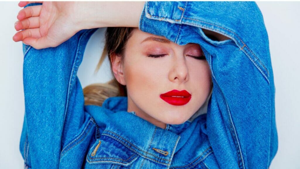Image of a woman sleeping with makeup - a common skincare mistake