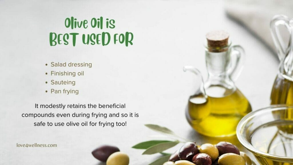 Olive oil cooking uses