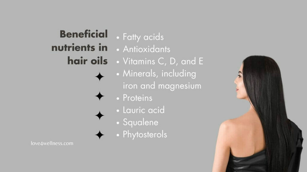 Beneficial nutrients in hair oils