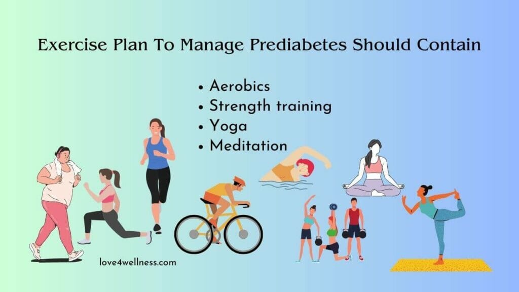 Infographic: Exercises to do to manage prediabetes