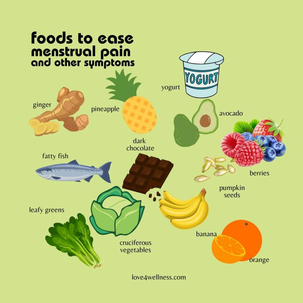 Home remedies - Good foods for menstrual cramps and period pain