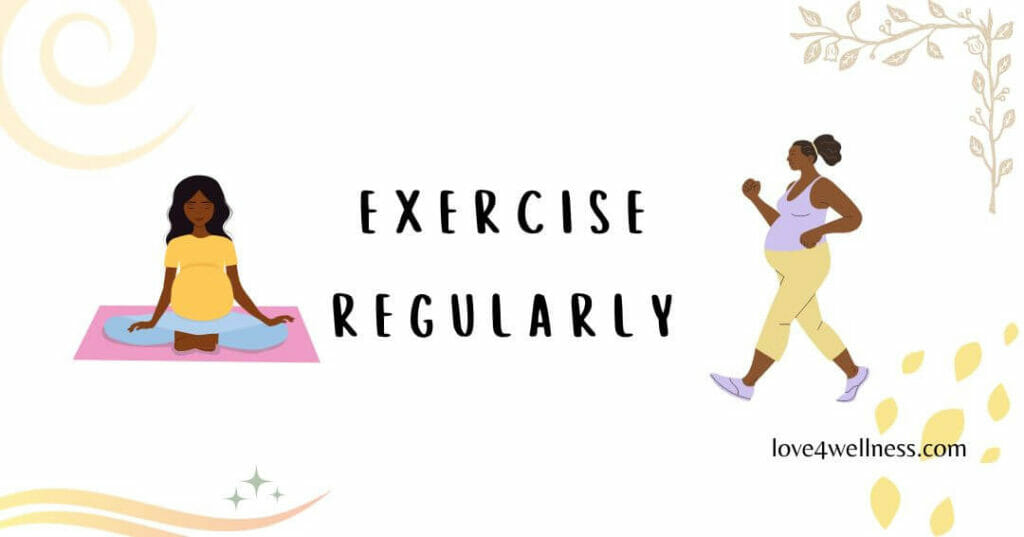 Regular exercise during pregnancy helps in several ways
