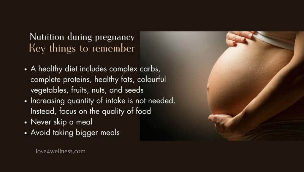 Infographic: Key things to remember about nutrition during pregnancy