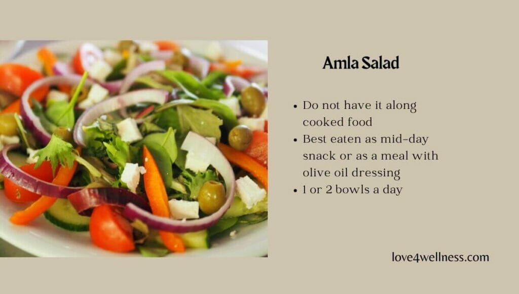 Infographic: Amla salad -Serving size for people with diabetes