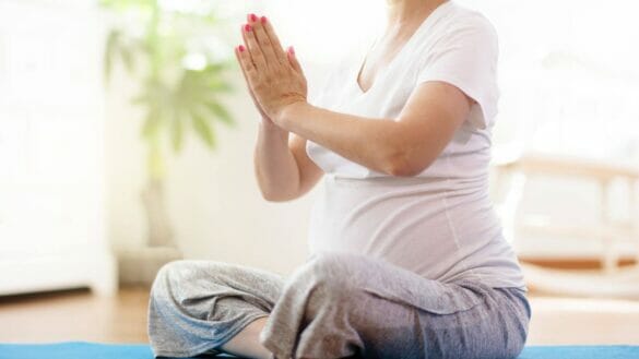 Image of a pregnant woman in her third trimester