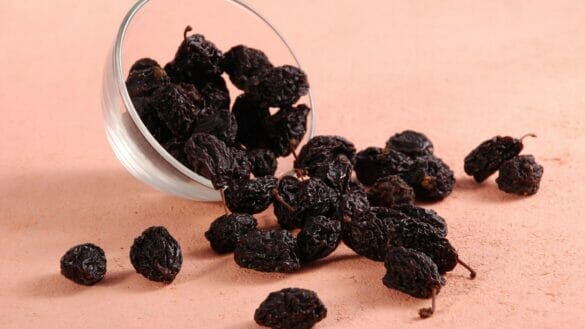 Prunes (dried plums) have a mild laxative effect and are a natural remedy for constipation