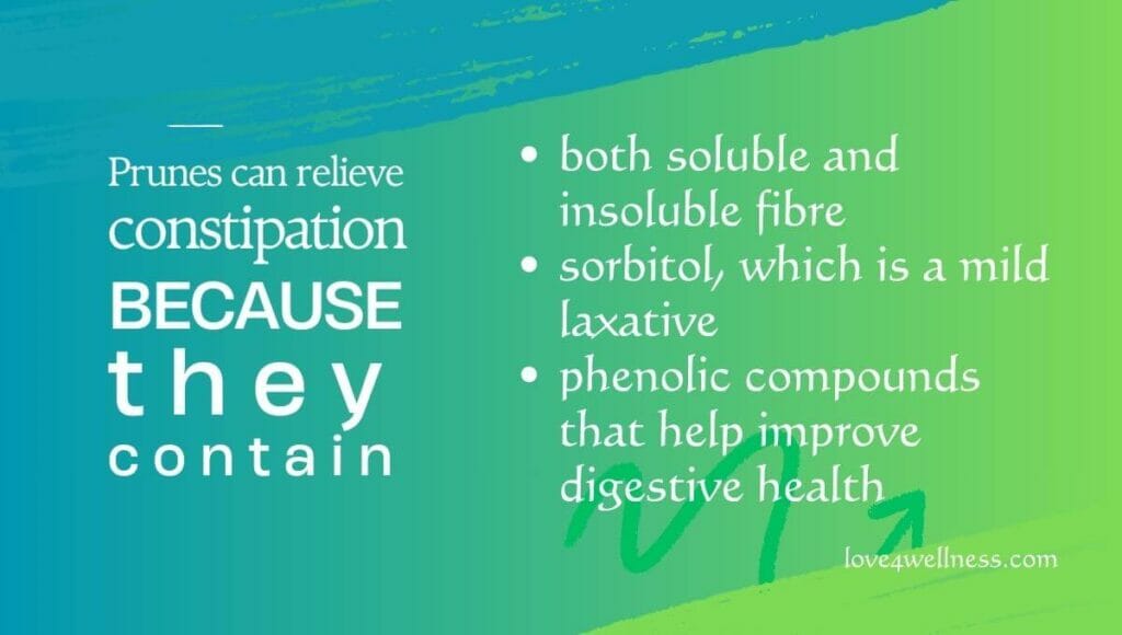 Infographic: Reasons why prunes can relieve constipation