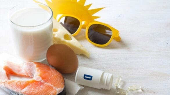 Image of various sources of vitamin D