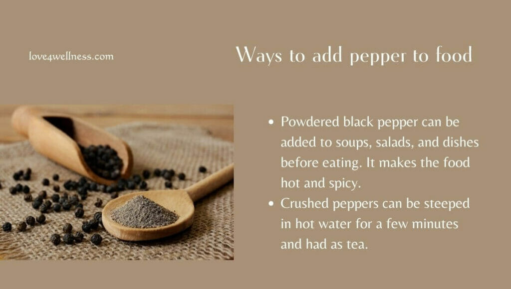 Infographic: Ways to add the spice black pepper to your diet for health benefits