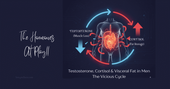 Testosterone, cortisol, and visceral fat in men - Connection