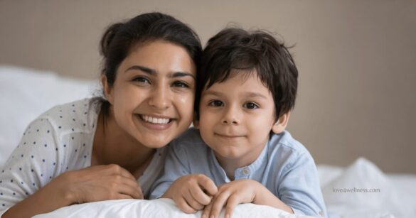Image of a happy mother and a child - discipline in students need not be enforced, they can be built