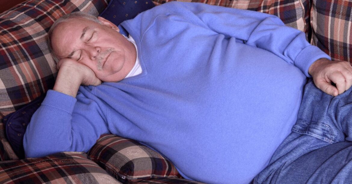 Image of a male taking an afternoon nap to get rid of tired feeling