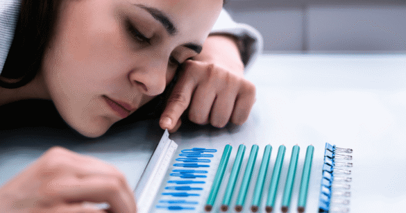 OCD in Children - Image of a teenage girl arranging things in a particular manner
